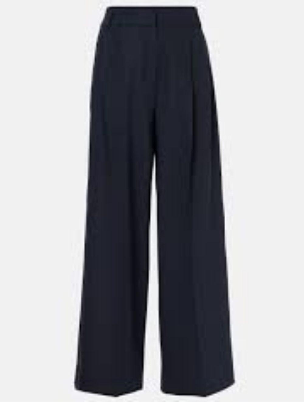 Diane Von Furstenberg, 6, Wool Wide Leg High-Rise Pants - navy